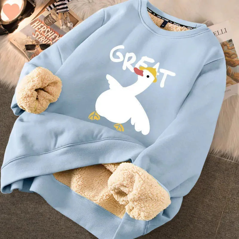 Fashion Thickened Printed Sweater For Women - Bellarte Enchanté Fashion Thickened Printed Sweater For Women